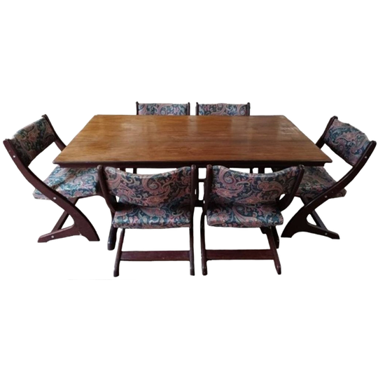 Scandinavische Designtafel Met 6 Stoelen Van Börge M Sondergaard 1