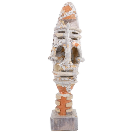 Unique Sicilian Glazed Ceramic Sculpture 1
