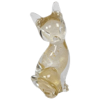 Archimede Seguso Murano - Bladgoud - Gesigneerd - Italie - 1960's thumbnail 1