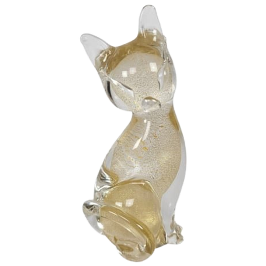 Archimede Seguso Murano - Bladgoud - Gesigneerd - Italie - 1960's 1