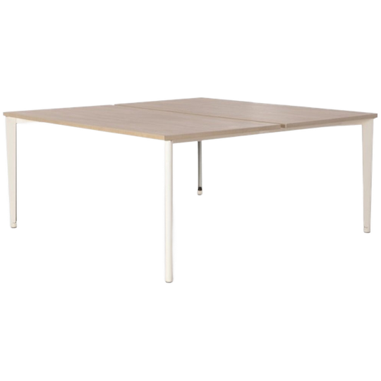 Techo Vergadertafel, Bladkleur Naar Keuze, (2x) 160 X 80 Cm, Vaste Hoogte Onderstel 1