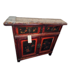 Antiek Chinese Kast Epoxy Gelakt Bijzonder Mooi thumbnail 1