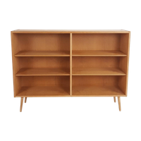 Vintage Deense Boekenkast Hundevad Wandkast Bookcase Danish