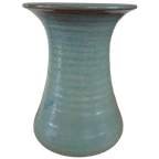 Gubbels Helden Vintage Groen Blauw Gemêleerde Trompet Vaas thumbnail 1