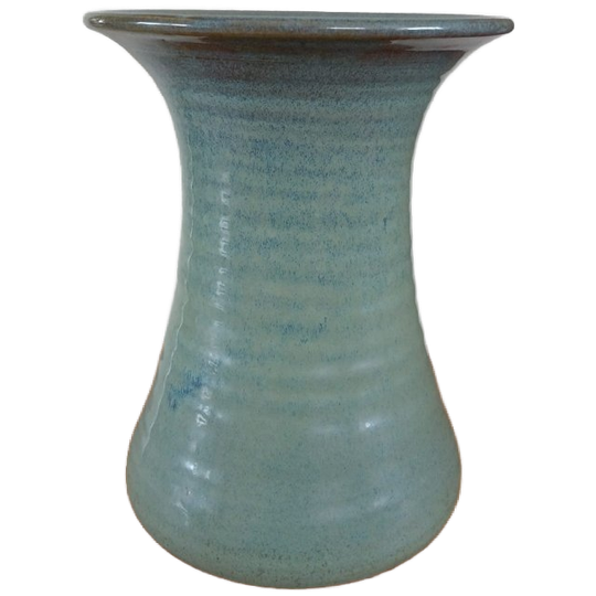 Gubbels Helden Vintage Groen Blauw Gemêleerde Trompet Vaas 1
