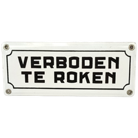 Emaille Bordje Verboden Te Roken
