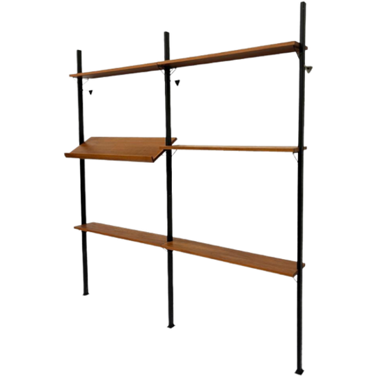 Vintage Wandsysteem Kast Olof Pira Zweden 1960 Teak Design 1