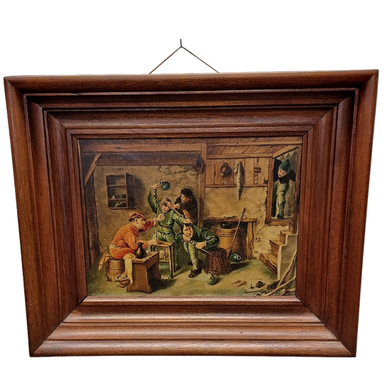 Schilderij Met Genrestuk Naar Adriaen Brouwer, Jaren 40 1