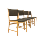 Set 4 Kai Lyngfeldt Larsen Voor Soren Willasden Stoelen Vintage thumbnail 1