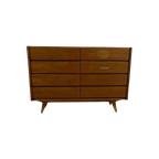 Vintage Design Dressoir U453 Van Jiri Jiroutek Met Lades In Bruin thumbnail 1