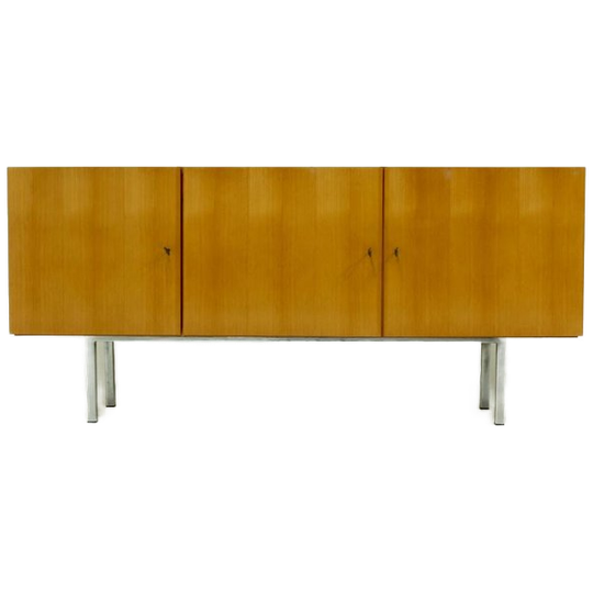 Minimalist Beech Sideboard 1970s 1