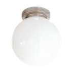 Grote Bol Lamp – Art Deco – <<<brand>>>-jaren 30 – Opaal Glas Doorsnede 35 Cm (rc09) thumbnail 1