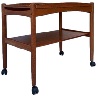 Vintage Deense Houten Trolley Uit De Jaren '60 Bernstorffsminde