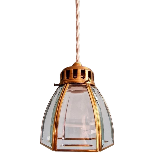 Design-hanglamp In Glas En Messing (5 Beschikbaar) 1