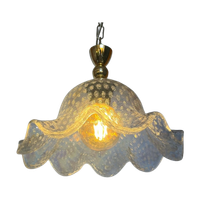 Vintage Gemerkt Origineel Murano Hanglamp Kroonluchter Kristal