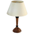 Vintage Turned Wood Table Lamp thumbnail 1