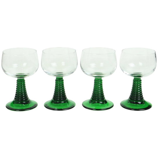 Set Van 4 Vintage Luminarc Roemer Wijnglazen Frankrijk 1
