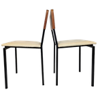 Vintage - Dutch Design - (2) Eetkamerstoelen - Martin Visser Stijl - 60's thumbnail 1