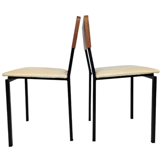 Vintage - Dutch Design - (2) Eetkamerstoelen - Martin Visser Stijl - 60's 1