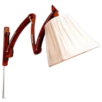 Scandinavische Wandlamp Van Teakhout Met Schaar, Jaren 60 thumbnail 1