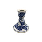 Kandelaar Porselein Blauw Wit Rond thumbnail 1