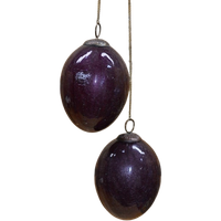 Glazen Kerstballen Met Ketting
