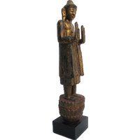 Antieke Houten Boeddha
