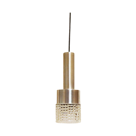 Vintage Hanglamp Chroom/glas, Jaren '60 1