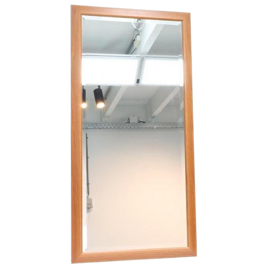 Grote Vintage Spiegel Teak 1