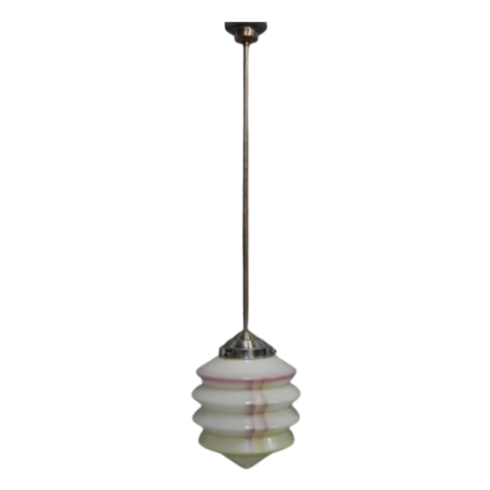Art Deco Hanglamp Met Lampion Kap 1