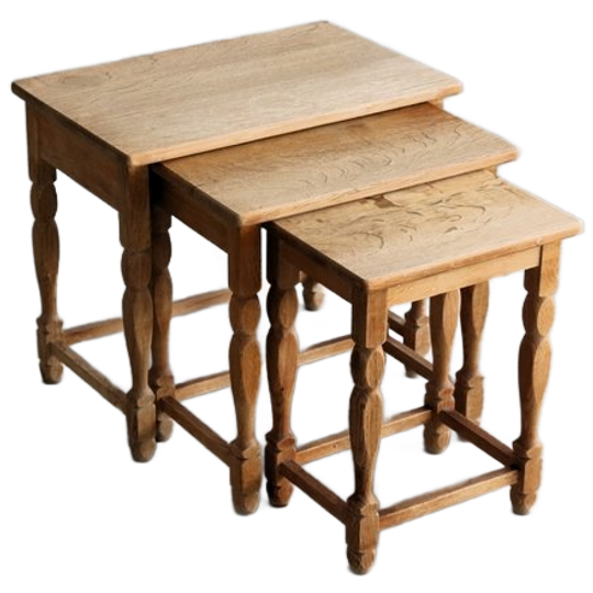 Brutalist Bijzettafels | Nesting Tables | Jaren 60 | Deens 1