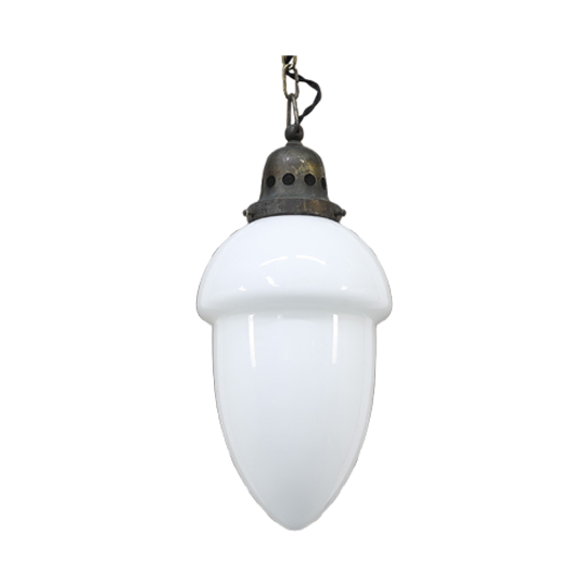 Art Deco Opaline Hanglamp 1