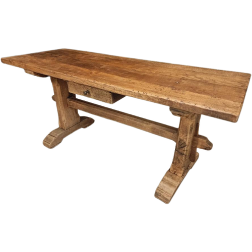 Antieke Tafel Franse Landelijke Eettafel Kloostertafel