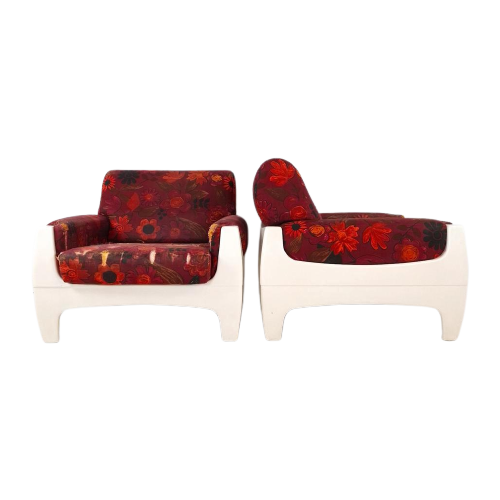 2X Vintage Fauteuil Mirage Henning Korch Voor Swan