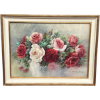 Madeleine Renaud (1900-1994). Stilleven "Rozen". Aquarel. thumbnail 1