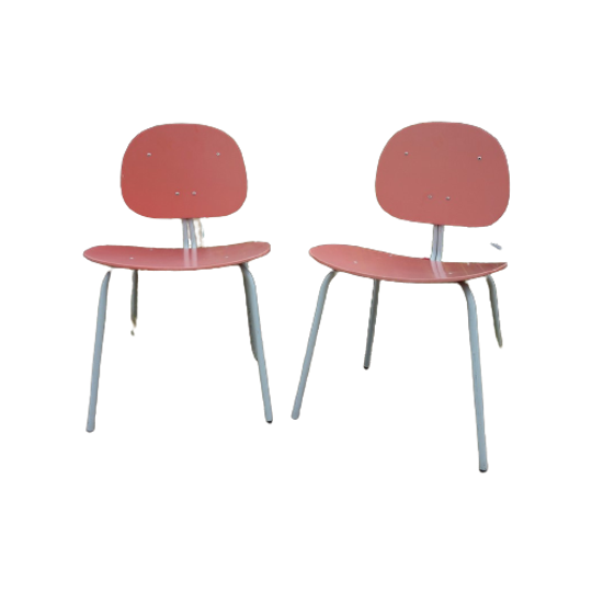 Set Van 2 Auping Stoelen Toegeschreven Aan Wim Rietveld 1960s 1