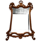 Vintage Goudkleurige Regency Rococo Barok Spiegel Schouwspiegel 704 thumbnail 1