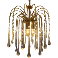 Teardrop Opaline Vintage Hollywood Hanglamp En  Kroonluchter