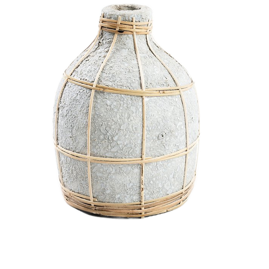 Bazar Bizar | De Whoopy Vaas - Betongrijs Naturel - S 1