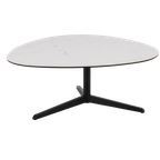 Volterra Salontafel - 100 X 95 Cm - Wit Keramiek thumbnail 1