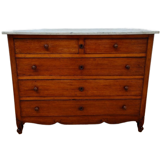 Vintage Frans Dressoir Commode Ladekastc Badkamermeubel Met Marmer Blad 909 1