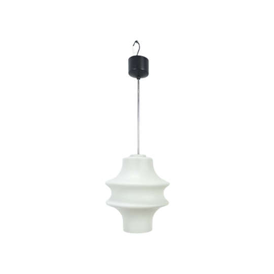 Melkglazen Schoollamp Ribbel 1