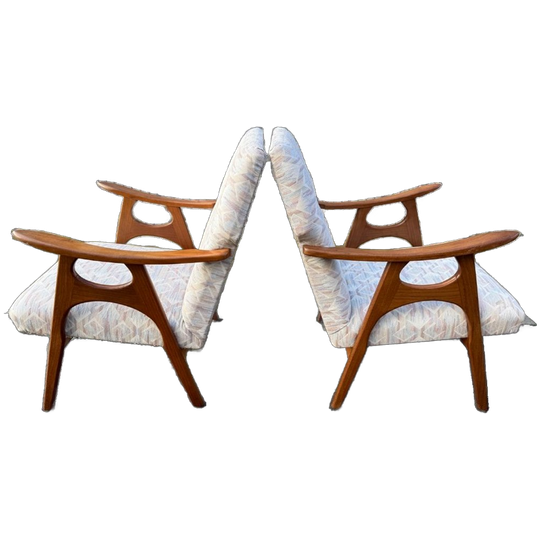 Set Van 2 Vintage Relax Stoelen 1