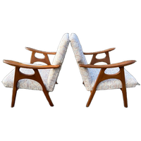 Set Van 2 Vintage Relax Stoelen