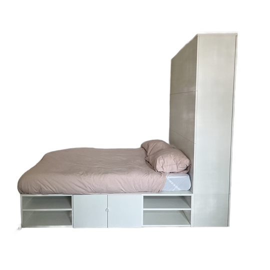 Wit Bed Met Aansluitende Kast 1