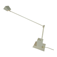 Hala Zeist - Bureaulamp - Telescoop Lamp - Wit - Verstelbaar - 80'S