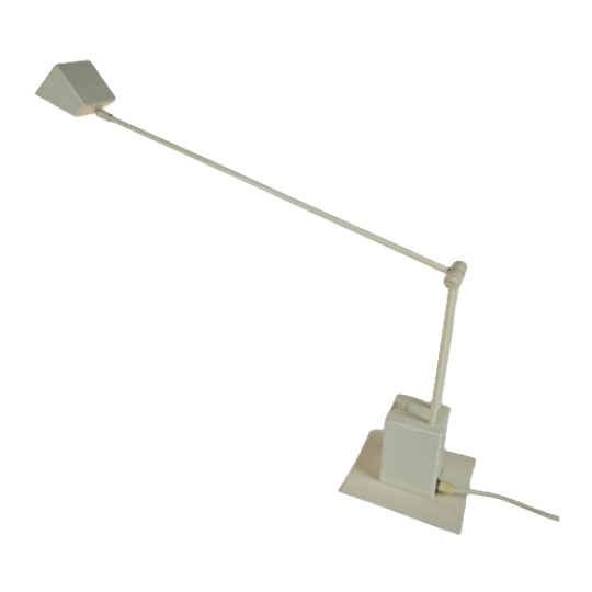 Hala Zeist - Bureaulamp - Telescoop Lamp - Wit - Verstelbaar - 80's 1