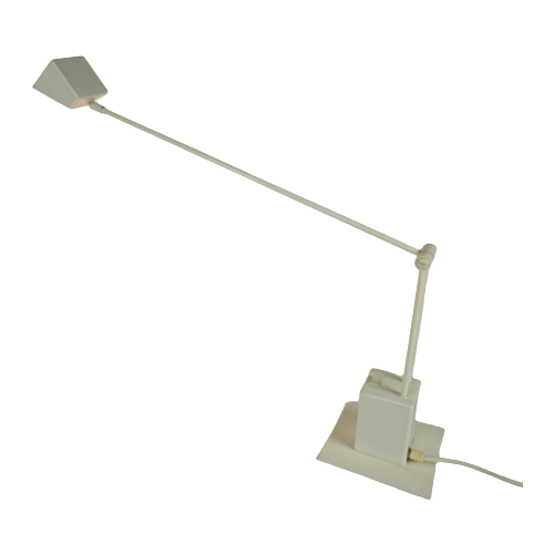 Hala Zeist - Bureaulamp - Telescoop Lamp - Wit - Verstelbaar - 80'S