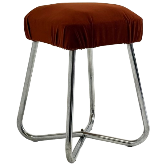 Vintage Bauhaus Buisframe Kruk 1