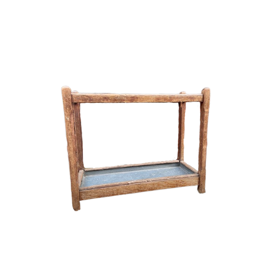 Vintage Paraplubak. Oude Paraplu Standaard. Houten Paraplubak. Horeca Aankleding 1